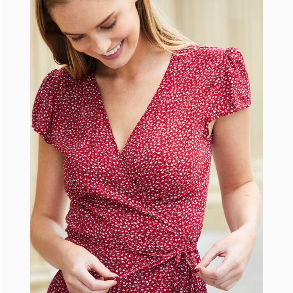 Brandy Melville Robbie dress - red floral
